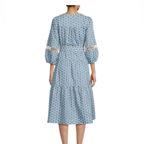 Embroidered belted Women's Dress - Picture 5 of 7